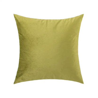 Luxury olive green velvet pillow case with soft plush texture and subtle sheen for living room decorbites green velvet pillow
