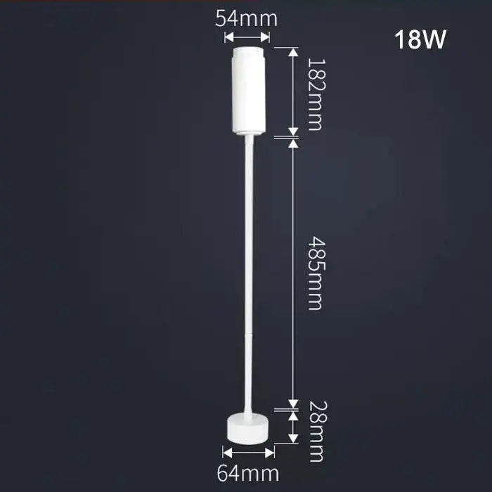 Matte black adjustable beam track light with white cylindrical ceiling-mounted led fixture for store task lighting