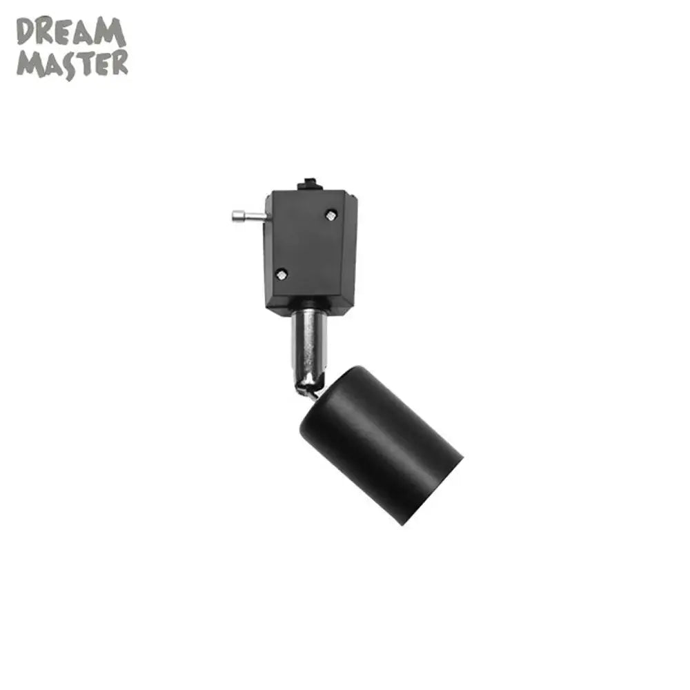 Matte black adjustable led track spotlight with cylindrical design and mounting bracket for decorbites adjustable led lighting