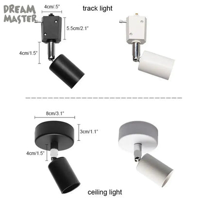 Matte black decorbites adjustable led track spotlight with sleek modern design for exhibition lighting decorbites adjustable led