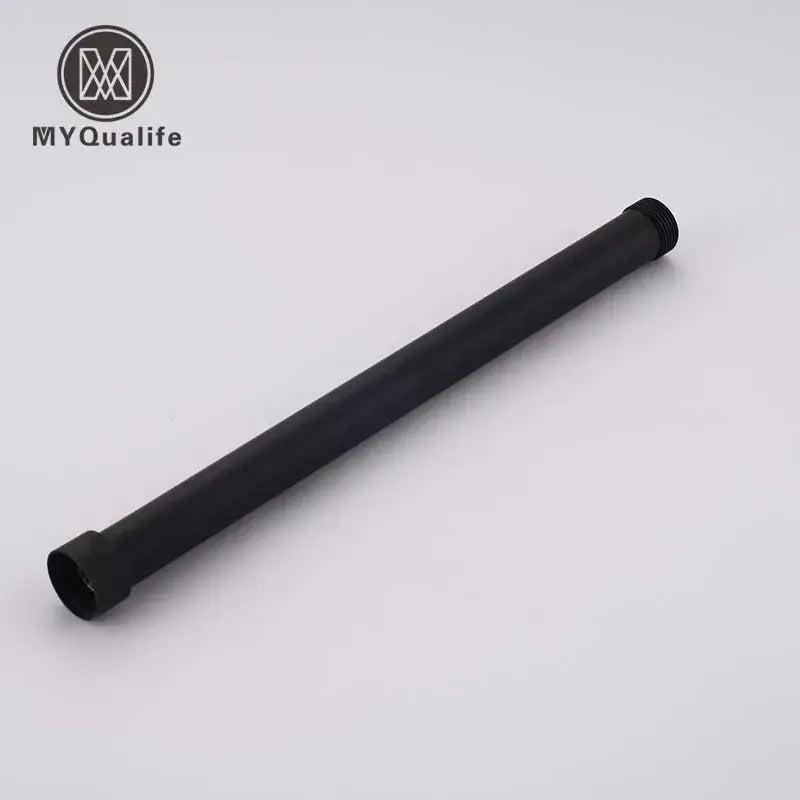 Matte black brass bathroom faucet extension tube by myqualife with threaded ends for heightening decorbites brass black