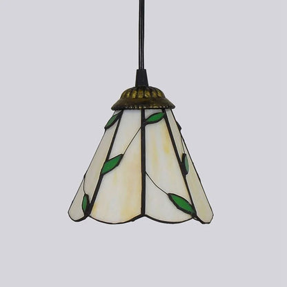 Mediterranean Mosaic Stained Glass Pendant Light - Decorbites