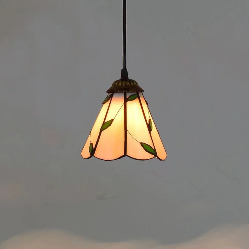 Mediterranean Mosaic Stained Glass Pendant Light - Decorbites