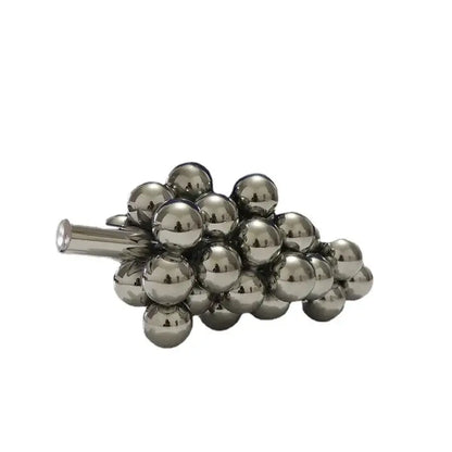 Shiny metallic crystal glass geometric grape cluster pin with reflective finish perfect for decorbites dining room decor