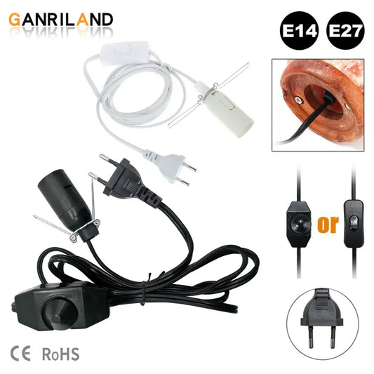 Minimalist black decorative lamp cord with dimmer switch and eu plug for easy installation by decorbites decorative lamp cord