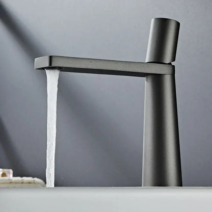 Minimalist black and gold brass bathroom faucet mixer tap with modern matte black finish and rectangular spout decorbites brass bathroom