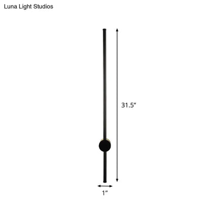 Minimalist black cylindrical wall light with matte finish and circular accent for 110v-120v bulb base sconce installation