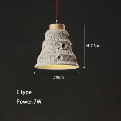 Minimalist ceramic petal pendant chandelier with a textured gray concrete ceiling hanging and wooden top for bedroom decorbites concrete ceiling style