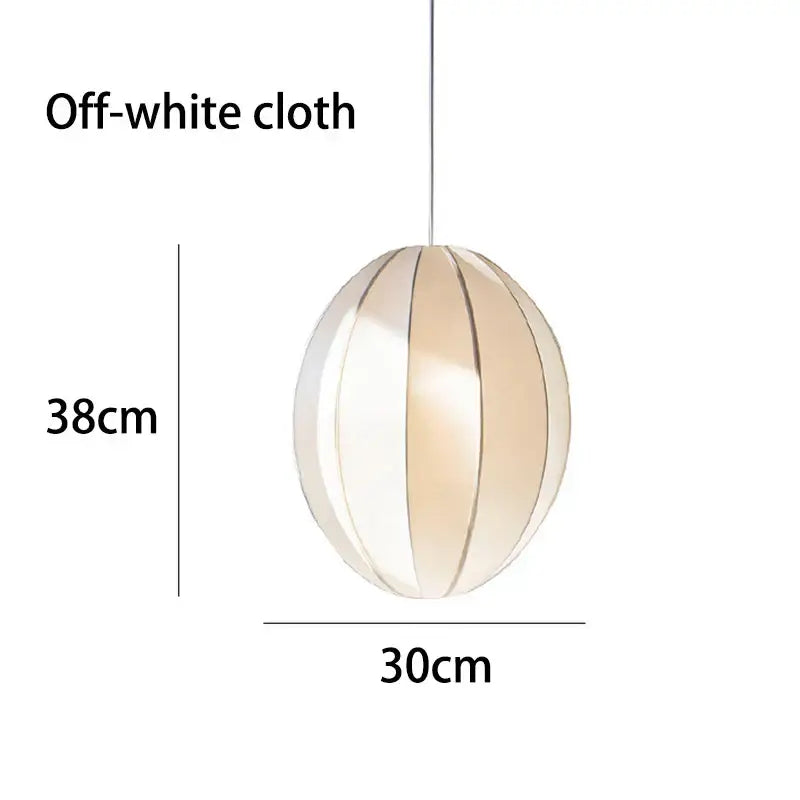 Off-white spherical fabric pendant light with vertical pleats for minimalist cream and black dining room decorbites danish pendant light