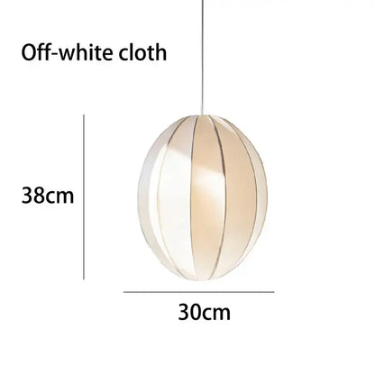 Off-white spherical fabric pendant light with vertical pleats for minimalist cream and black dining room decorbites danish pendant light