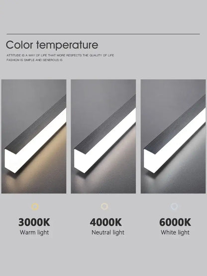 Modern led strip light with sleek metallic finish in warm white neutral white and cool white for decorbites black chandelier