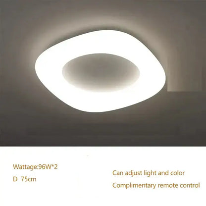 Minimalist frosted white cloud led pendant light with sleek oval design and soft glow for home office decorbites cloud led