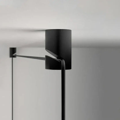 Black cylindrical lamp base with sleek minimalist design for decorbites led black vintage wall lamp in kitchen and living room