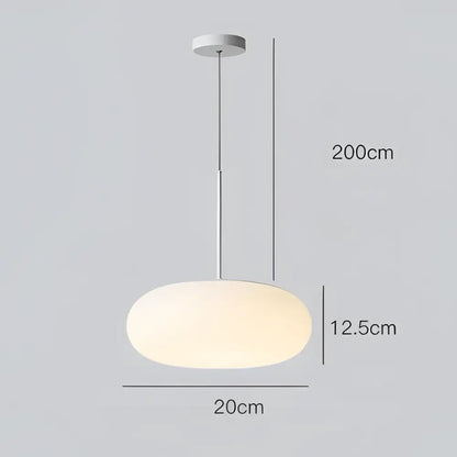 Minimalist oval white frosted glass big ball pendant lamp with sleek white metal rod emits soft warm glow for living room decorbites big ball pendant lamp