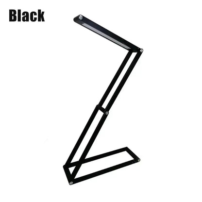 Black z-shaped adjustable decorbites dimmable led desk lamp with sleek metal frame ideal for study room decor