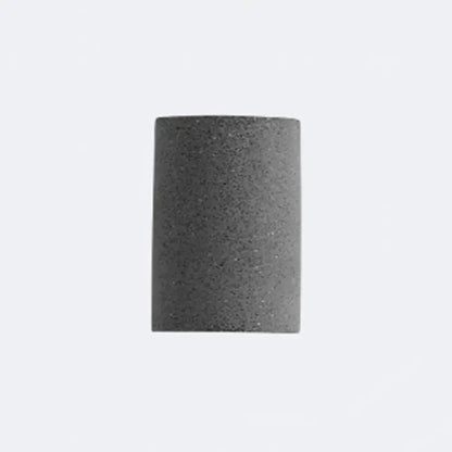 Matte gray minimalist speckled concrete led wall light with textured surface for modern living room decor