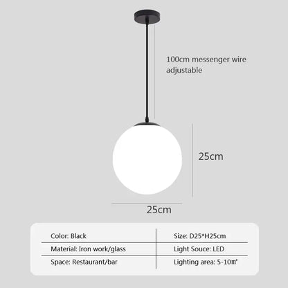 Black spherical glass ball pendant light with ironwork fixture for dining room decorbites glass ball pendant lights