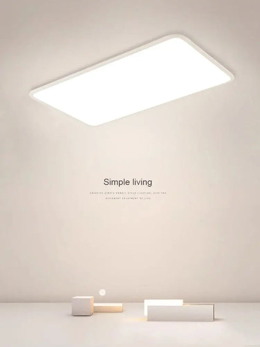 Minimalist white ultra thin led ceiling light with clean edges and modern design for living room decorbites led ceiling