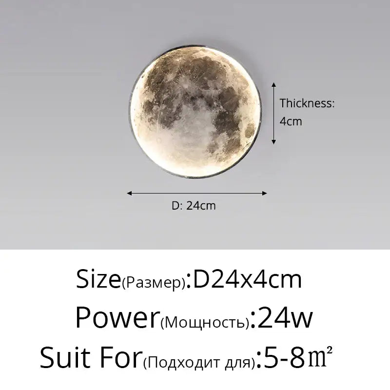 Modern 3d creative moon earth wall lamp with detailed textured moon craters for bedroom living room decorbites creative moon decor