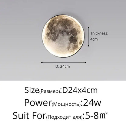 Modern 3d creative moon earth wall lamp with detailed textured moon craters for bedroom living room decorbites creative moon decor