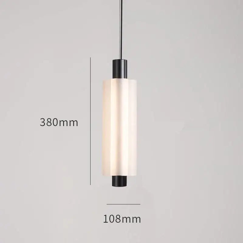 Modern acrylic minimalist pendant light with frosted glass shade black metal accents ideal for bedroom decorbites acrylic minimalist