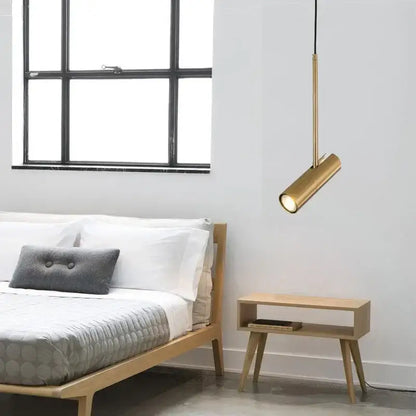 A sleek gold-finished pendant light with modern design and adjustable gu10 finish options works beautifully in kitchens