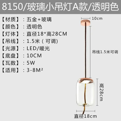 Modern amber glass pendant light with rose gold metal top and base featuring led warm white bulb for decorbites Brokis Knot