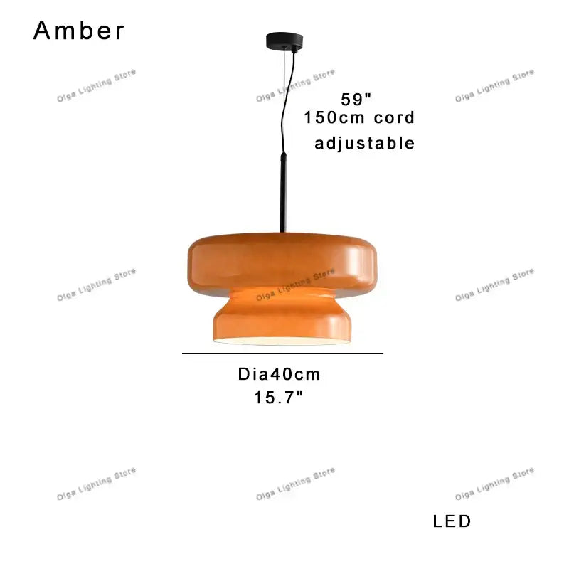 Amber brand amber green glass pendant light with sleek modern design and adjustable 150cm cord for dining room decorbites amber green