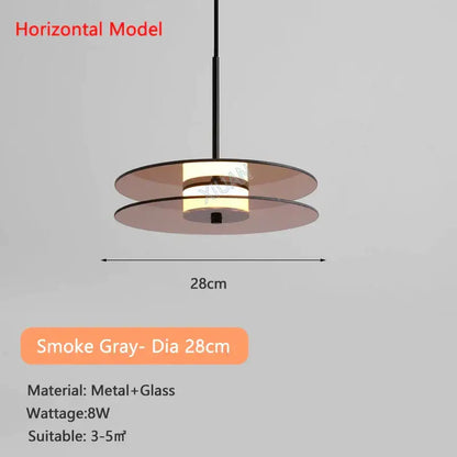 Modern amber smoke gray glass pendant lamp with smoke gray glass and metal concentric circular shades for dining room decorbites amber smoke
