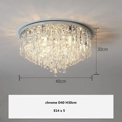 Modern art deco gold crystal steel led ceiling chandelier with chrome finish and clear glass prisms for dining room decorbites crystal steel
