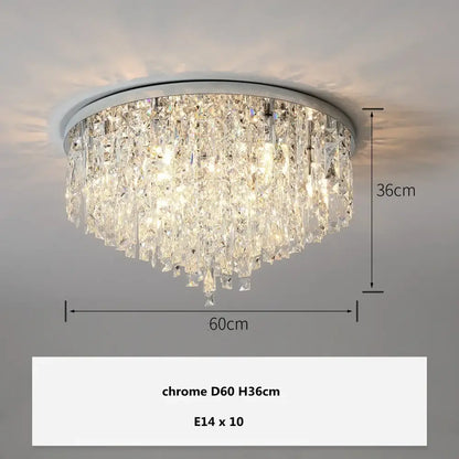 Modern art deco gold crystal steel led ceiling chandelier with chrome finish and 10 e14 bulbs for dining room decorbites crystal steel