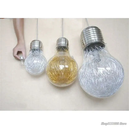 Modern big bulb led pendant light with clear glass bulbs and chrome metallic bases featuring intricate wire decorbites big bulb design