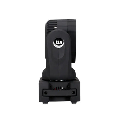 Modern black 12x12w rgbw wash stage light with sleek angular design and textured heat dissipation fins for party room decorbites 12x12w rgbw