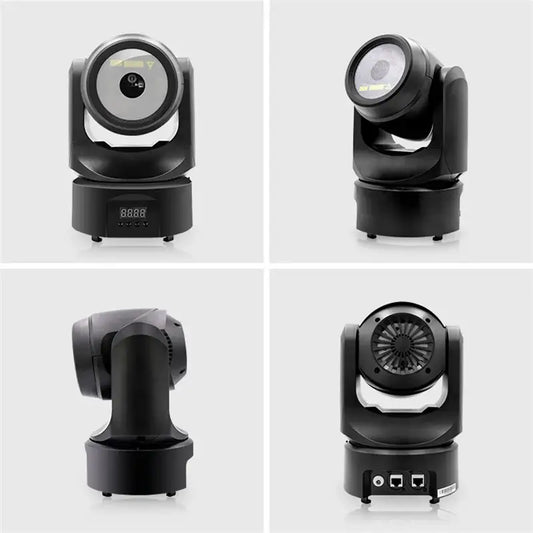 Black motorized 300mw rgb moving head laser light with circular lens and control panel for club animation use