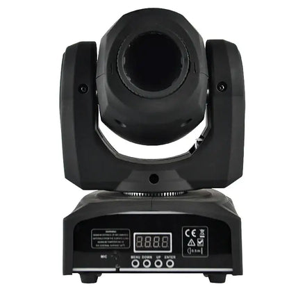 Modern black 30w led moving head spot light with digital display and control buttons for stage and event spaces