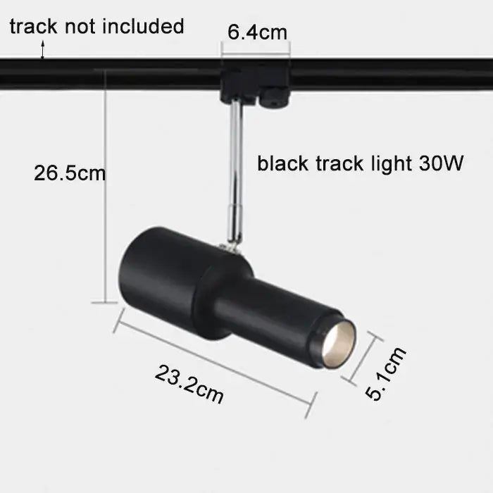 Modern black adjustable focus track lights with matte finish and adjustable mounting bracket for commercial use by decorbites