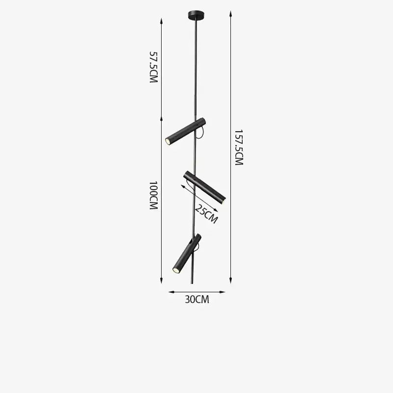 Modern black adjustable led pendant chandelier with three spotlight fixtures suspended from a central rod for kitchen decorbites black adjustable pendant chandelier