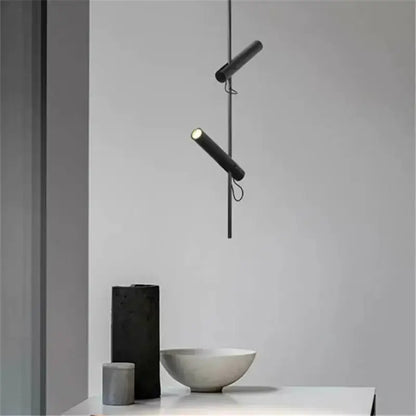 Modern black adjustable led spot bedroom pendant lights with cylindrical design and adjustable angles from decorbites black adjustable
