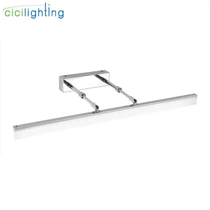 Modern black adjustable led vanity lights with chromium finish and sleek design for bathroom wall fixture