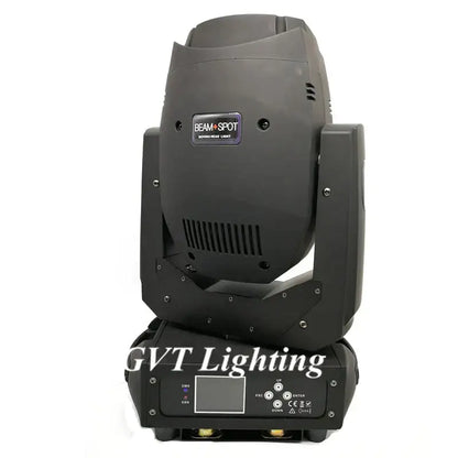 Modern black and blue 200w led moving head light with matte finish and integrated control panel for party room use