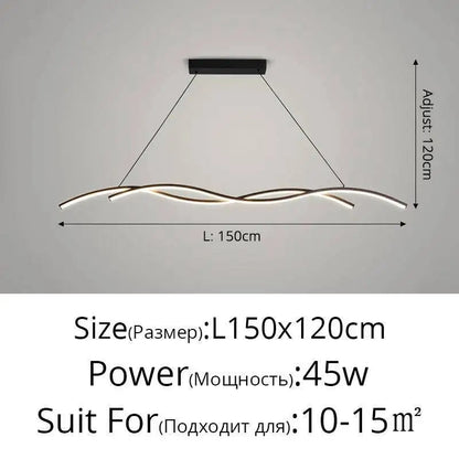 Modern Black and White Metal LED Pendant Light - Decorbites
