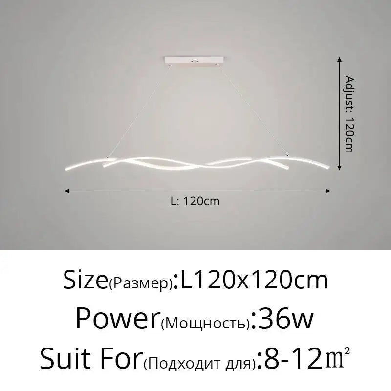 Modern Black and White Metal LED Pendant Light - Decorbites