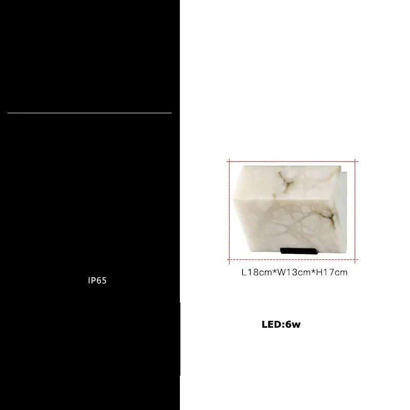 A sleek white marble art deco wall light with gray veining modern minimalist design for decorbites bedroom decor