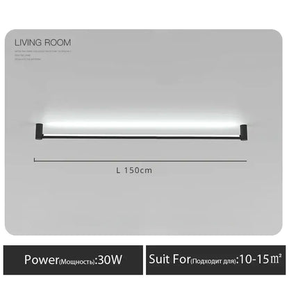 Modern black bar linear wall light with 30w sleek led design for living room ambient lighting decorbites black bar wall light