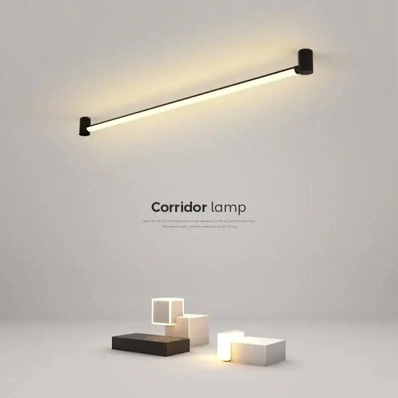 Modern black bar linear wall light with sleek minimalist design and warm white led for living room ambient lighting decorbites black bar