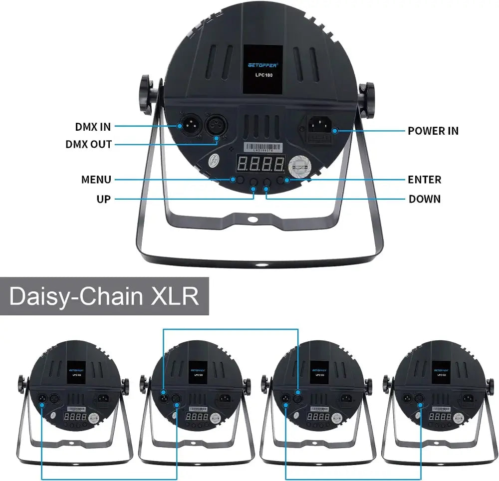 Modern black big dipper rgb led stage light with circular design and metal stand for party decorbites big dipper use