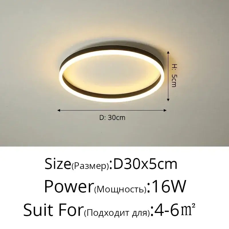 Modern black circular led ceiling light with sleek frame and warm white illumination for living room decorbites circular led ceiling lights