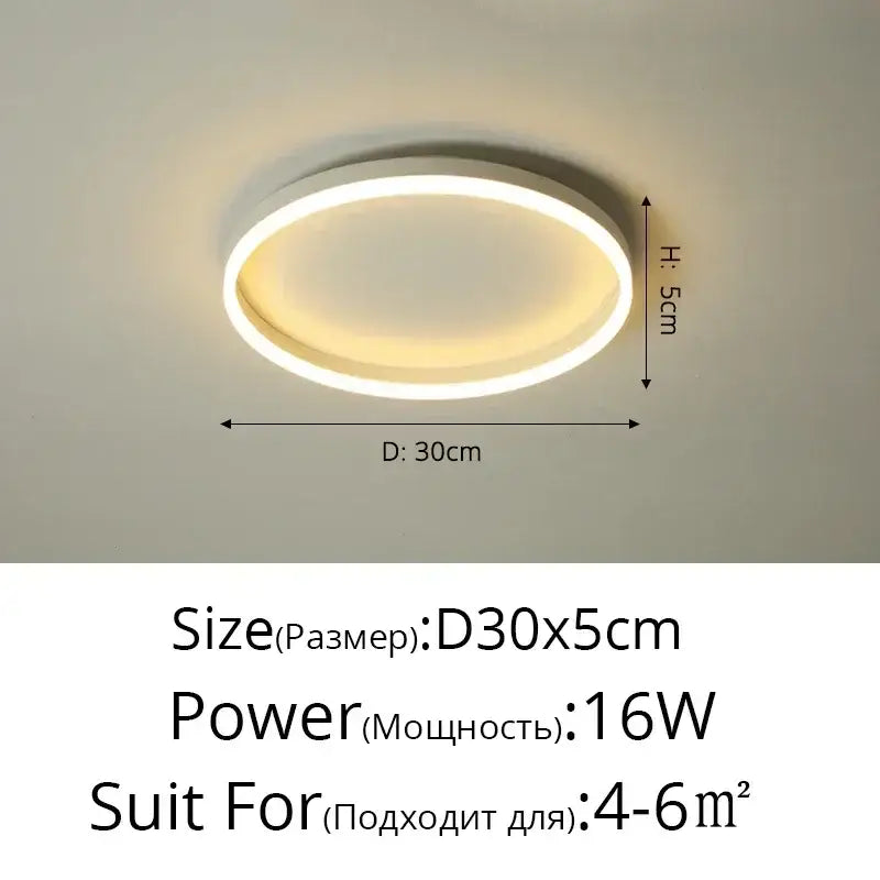 Modern black circular led ceiling light with sleek white frame and warm glow for living room decorbites circular led ceiling lights