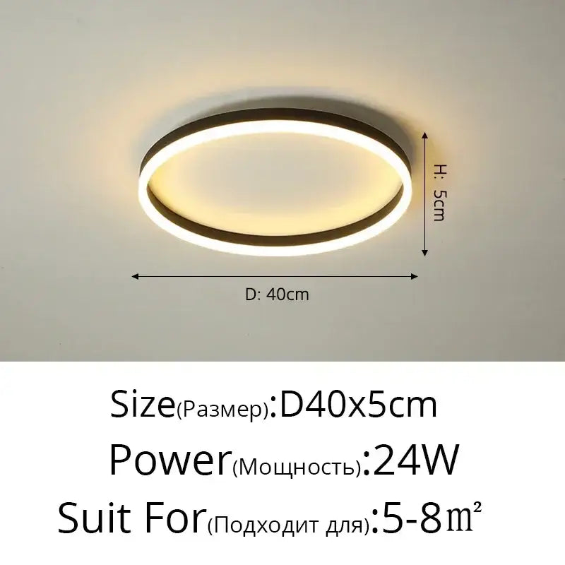 Modern black circular led ceiling light with sleek frame and warm white illumination for living room decorbites circular led ceiling lights
