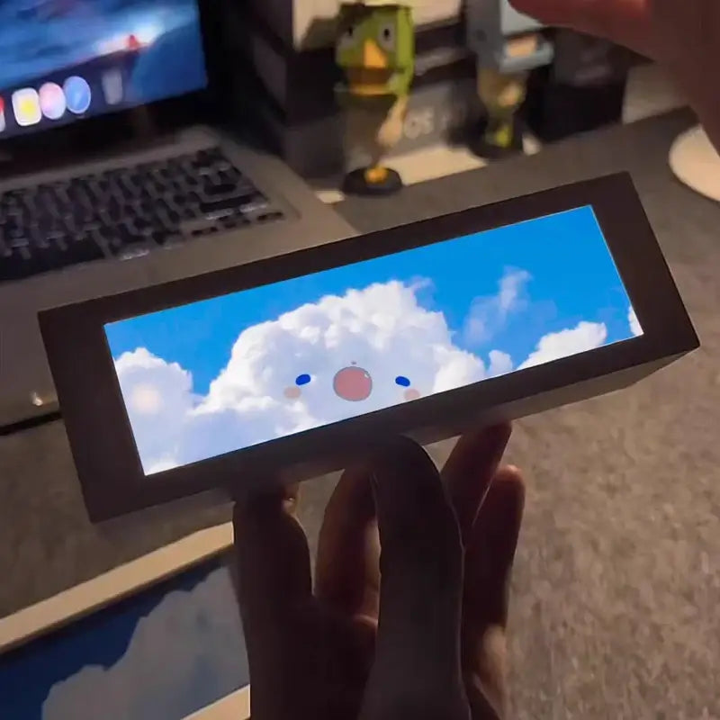 Modern black cloud night light digital display with cartoon cloud decorbites cloud night for bedroom decor